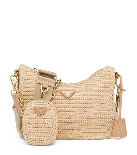 prada raffia crossbody bag.